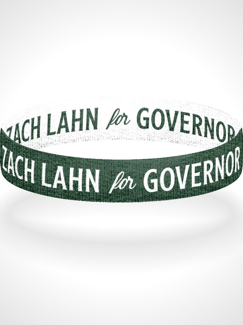Reversible Zach Lahn for Iowa Governor Wristband Bracelet